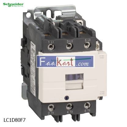 Picture of LC1D80F7 Schneider Electric  TeSys D contactor    LC1-D80F7