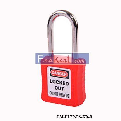 Picture of LM-ULPP-RS-KD-R  Loto Master Safety Lockout Regular Shackle Keyed Different Red Color