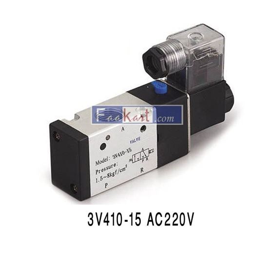 Picture of 3V410-15 AC220V, Solenoid Valve for Air