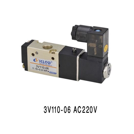 Picture of 3V110-06(N0) AC220V, Solenoid Valve for Air,