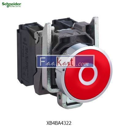 Picture of XB4BA4322  pushbutton   SCHNEIDER