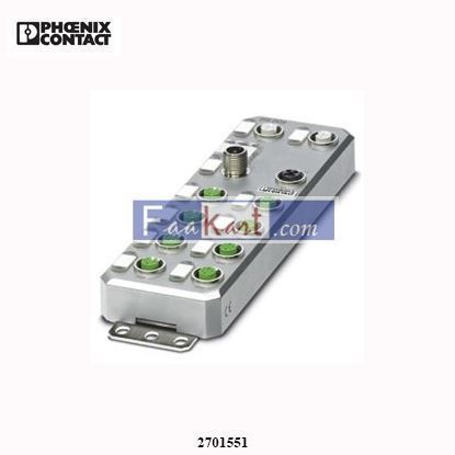 Picture of 2701551 Phoenix Contact - Distributed I/O device - AXL E S3 DI8 DO4 2A M12 6M