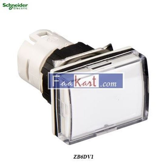 Picture of ZB6DV1  Rectangular white pilot light