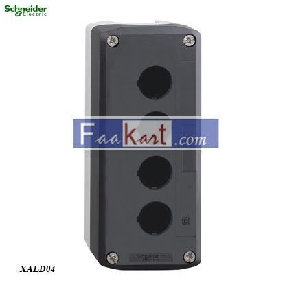 Picture of XALD04  Dark grey empty enclosure lid with light grey base