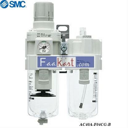 Picture of AC40A-F04CG-B   FRL Assembly, Automatic Drain, 5μm Filtration