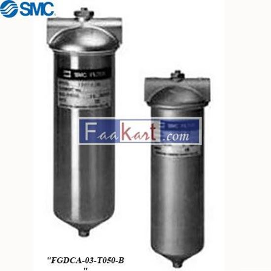Picture of FGDCA-03-T050-B  SMC 50μm 60L/min Rc 3/8 Pneumatic Filter, Manual, Maximum