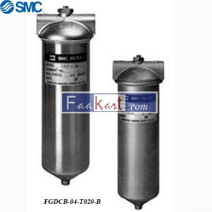 Picture of FGDCB-04-T020-B  SMC 20μm 60L/min Rc 1/2 Pneumatic Filter, Manual, Maximum