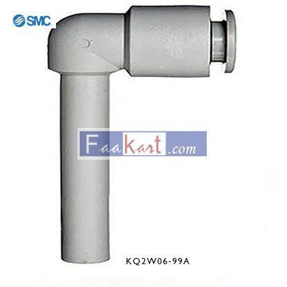 Picture of KQ2W06-99A SMC Pneumatic Elbow Tube-to-Tube Adapter Push In 6 mm to Push In 6 mm