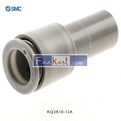 Picture of KQ2R10-12A SMC KQ2 Pneumatic Straight Tube-to-Tube Adapter, Plug In 10 mm