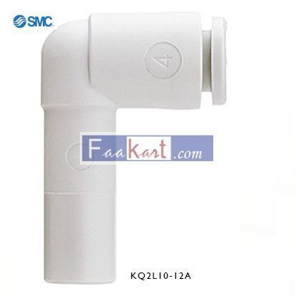 Picture of KQ2L10-12A SMC Pneumatic Elbow Tube-to-Tube Adapter Push In 10 mm to Push In 12 mm