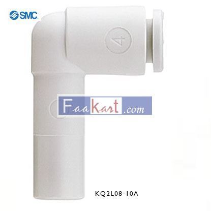 Picture of KQ2L08-10A SMC Pneumatic Elbow Tube-to-Tube Adapter Push In 8 mm to Push In 10 mm