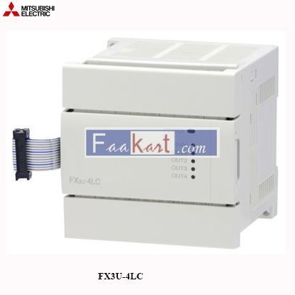 Picture of FX3U-4LC Mitsubishi Temperature Control Analogue Module For Use With iQ FX3 PLC, iQ FX3U PLC - 4 Input