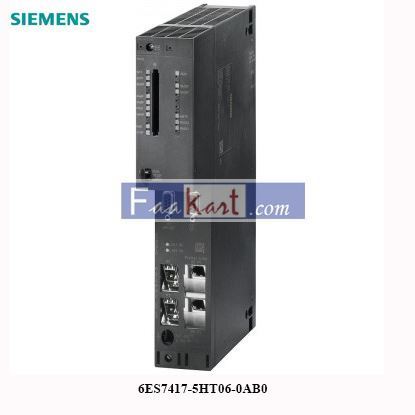 Picture of 6ES7417-5HT06-0AB0 Siemens S7-400H, CPU 417-5H, CENTRAL UNIT FOR S7-400H AND S7-400F/FH, 5 INTERFACES