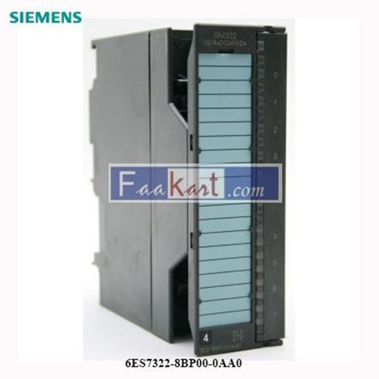 Picture of 6ES7322-8BP00-0AA0 Siemens S7-300, DIGITAL MODULE SM 322, 8DI/8DO, DC 24V