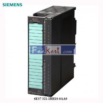 Picture of 6ES7 321-1BH10-0AA0 Siemens S7-300, DIGITAL INPUT SM 321, 16DI, DC 24V