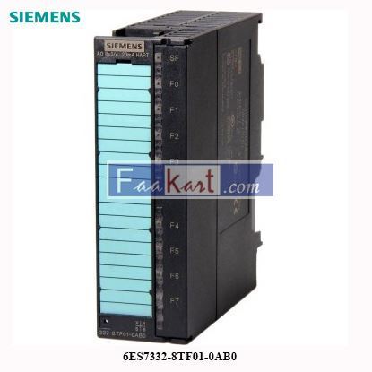 Picture of 6ES7332-8TF01-0AB0  Siemens DP, HART ANALOG OUTPUT SM 332, 8AO