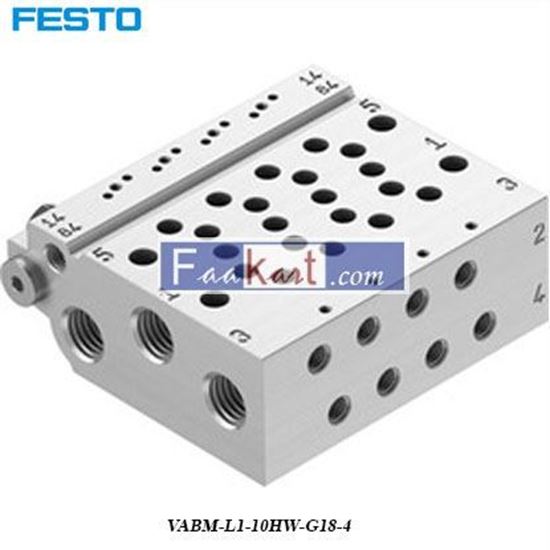 Picture of VABM-L1-10HW-G18-4 FESTO Manifold Base