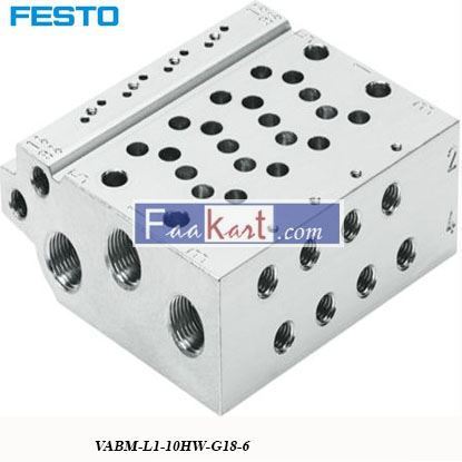 Picture of VABM-L1-10HW-G18-6 FESTO Manifold Base