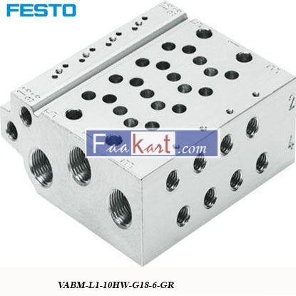 Picture of VABM-L1-10HW-G18-6-GR FESTO  Manifold Base