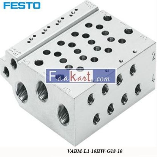 Picture of VABM-L1-10HW-G18-10  FESTO Manifold Base