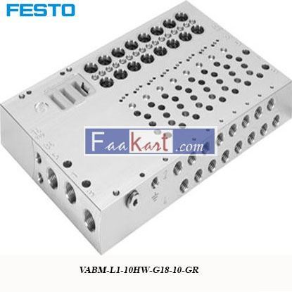 Picture of VABM-L1-10HW-G18-10-GR  FESTO Manifold Base