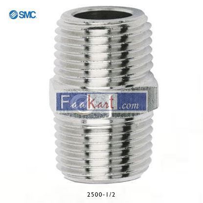 Picture of 2500-1/2 SMC Pneumatic Bulkhead Threaded Adapter