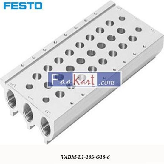 Picture of VABM-L1-10S-G18-6  FESTO Manifold Base