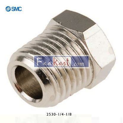 Picture of 2530-1/4-1/8 SMC Pneumatic Straight Threaded Adapter