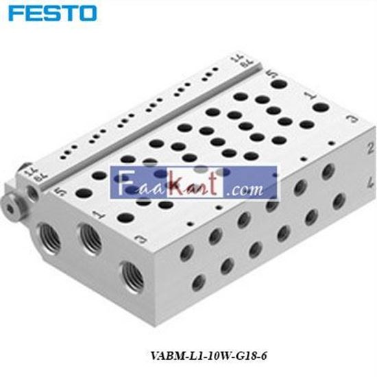 Picture of VABM-L1-10W-G18-6  FESTO Manifold Base