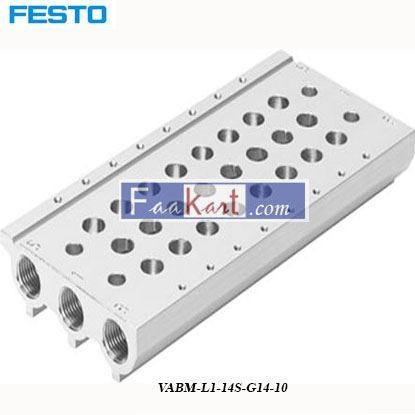 Picture of VABM-L1-14S-G14-10  FESTO Manifold Base