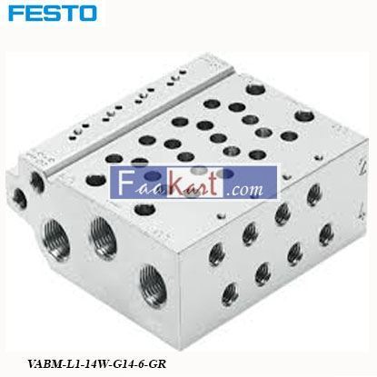 Picture of VABM-L1-14W-G14-6-GR  FESTO Manifold Base