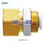 Picture of KQ2E03-35A  SMC Pneumatic Bulkhead Threaded-to-Tube Adapter