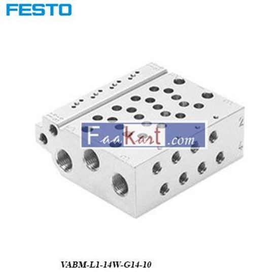 Picture of VABM-L1-14W-G14-10  FESTO Manifold Base