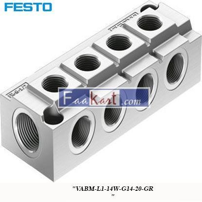 Picture of VABM-L1-14W-G14-20-GR  FESTO Manifold Base