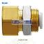 Picture of KQ2E10-03A  SMC Pneumatic Bulkhead Threaded-to-Tube Adapter, Push In 10 mm, Rc 3/8 Female BSPPx10mm