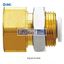 Picture of KQ2E16-04A SMC Pneumatic Bulkhead Threaded-to-Tube Adapter, Push In 16 mm, Rc 1/2 Female BSPPx16mm