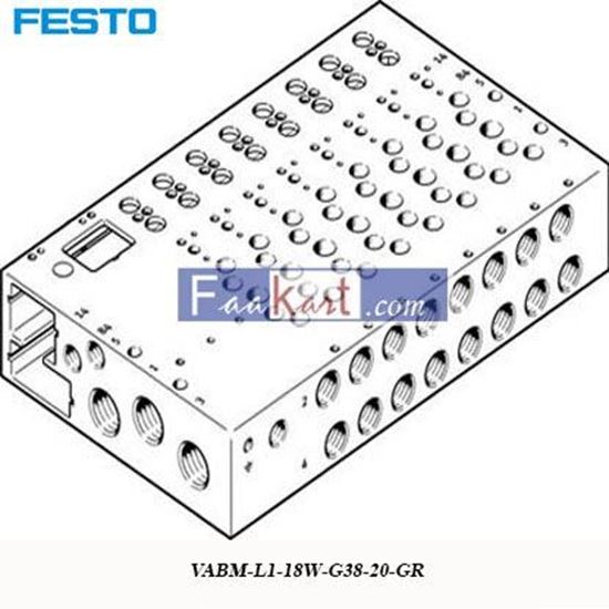 Picture of VABM-L1-18W-G38-20-GR  FESTO   Manifold Base