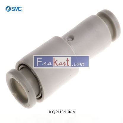 Picture of KQ2H04-06A SMC KQ2 Pneumatic Straight Tube-to-Tube Adapter