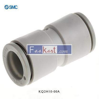 Picture of KQ2H10-00A SMC KQ2 Pneumatic Straight Tube-to-Tube Adapter, Push In 10 mm