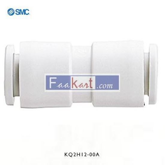 Picture of KQ2H12-00A SMC KQ2 Pneumatic Straight Tube-to-Tube Adapter, Push In 12 mm