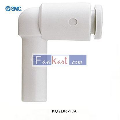 Picture of KQ2L06-99A SMC Pneumatic Elbow Tube-to-Tube Adapter Plug In 6 mm to Plug In 6 mm