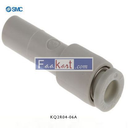 Picture of KQ2R04-06A SMC KQ2 Pneumatic Straight Tube-to-Tube Adapter, Plug In 4 mm