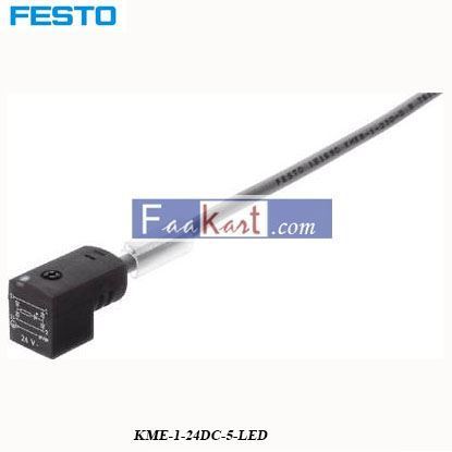 Picture of KME-1-24DC-5-LED  FESTO plug socket with cable