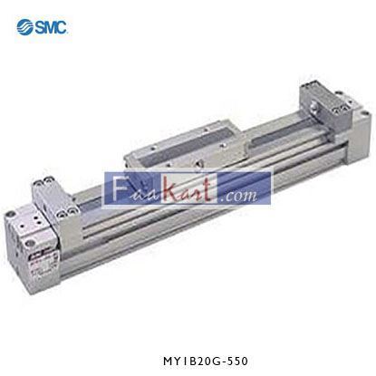 Picture of MY1B20G-550  NewSMC Double Acting Rodless Pneumatic Cylinder 550mm Stroke, 20mm Bore