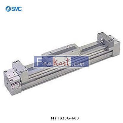 Picture of MY1B20G-600  NewSMC Double Acting Rodless Pneumatic Cylinder 600mm Stroke, 20mm Bore