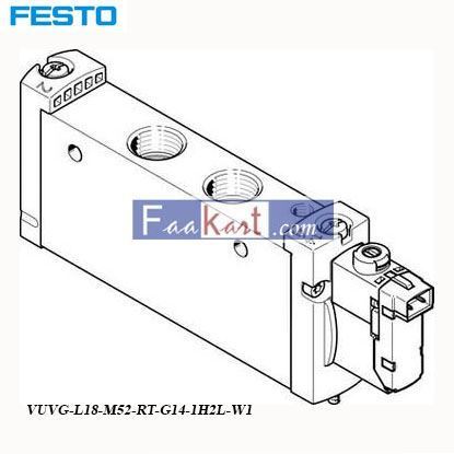 Picture of VUVG-L18-M52-RT-G14-1H2L-W1 FESTO Solenoid Valve