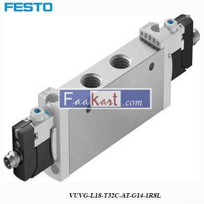 Picture of VUVG-L18-T32C-AT-G14-1R8L FESTO Pneumatic Solenoid Valve