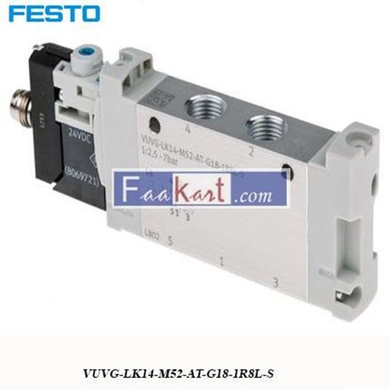 Picture of VUVG-LK14-M52-AT-G18-1R8L-S FESTO Solenoid Valve