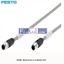 Picture of NEBC-D12G4-ES-1-S-D12G4-ET FESTO  4 Pin D-coded Cable