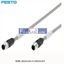 Picture of NEBC-D12G4-ES-3-S-D12G4-ET  FESTO  4 Pin D-coded Cable
